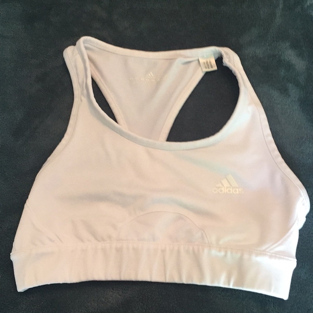 Like new adidas white sports bra